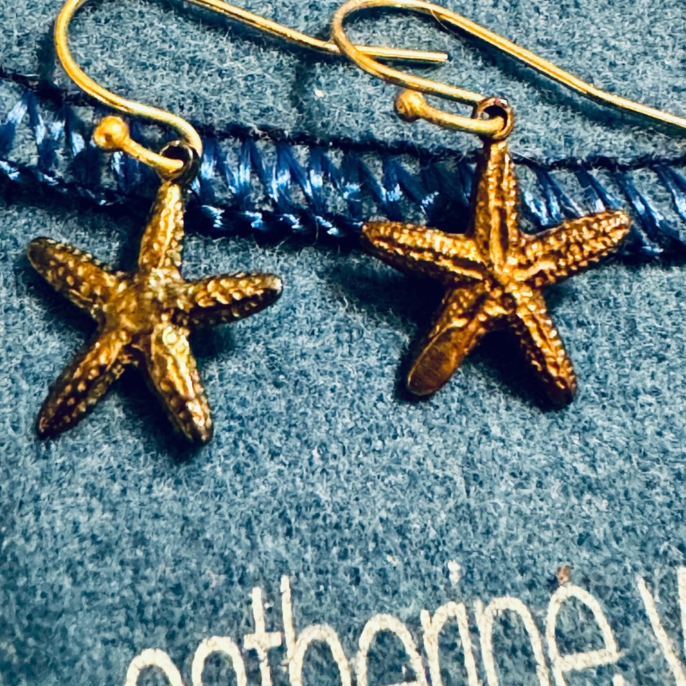 Small Starfish Dangle Earrings - image 2